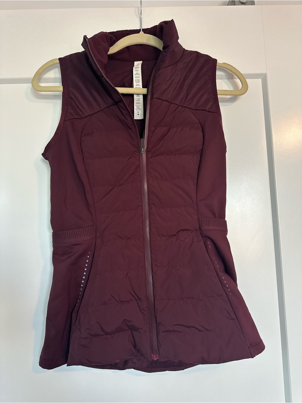 lululemon athletica Quilted Sleeveless Vest in Burgundy